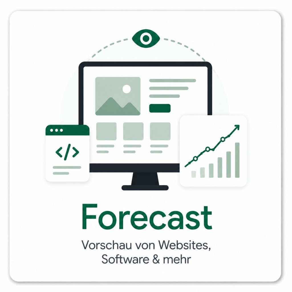 Forecast – Vorschau von Websites, Software & mehr